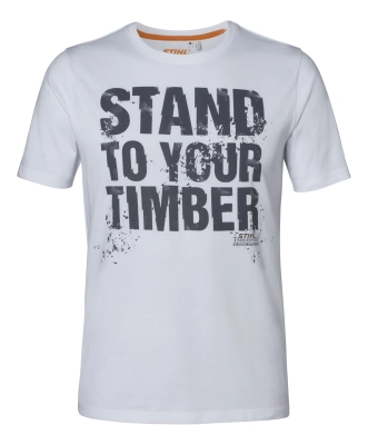 T-SHIRT SZ XL "STAND TO YOUR TIMBER" ΜΑΥΡΟ