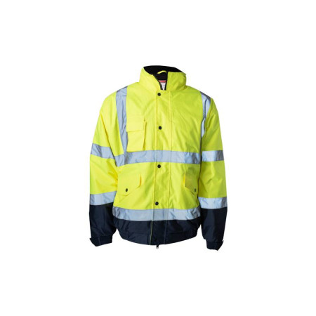04.11.BOMBER PAYPER Jacket yellow / blue