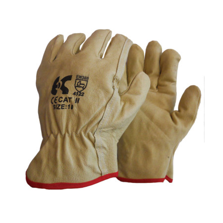 8502-000 DRIVER yellow leather gloves
