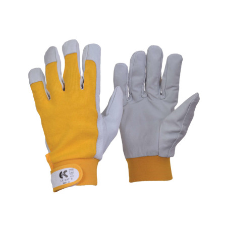 8604-050 FLEXY yellow leather gloves