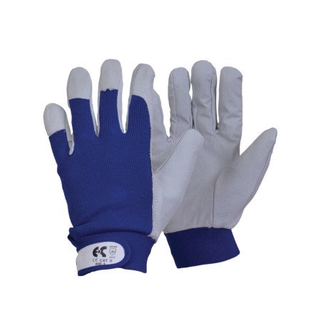 8604-061 FLEXY blue leather gloves