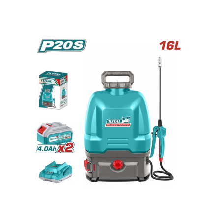 Total Ψεκαστήρας Πλάτης 20V με Μπαταρία 4Ah με Χωρητικότητα 16lt 5bar