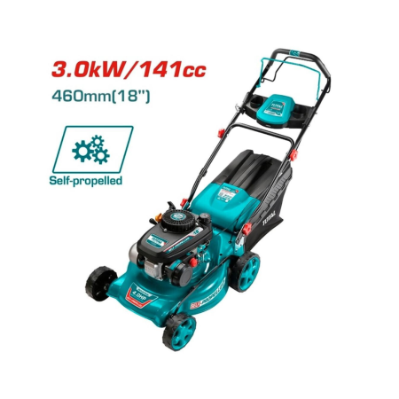 Total Αυτοκινούμενη Μηχανή Γκαζόν Βενζίνης 4hp/141cc