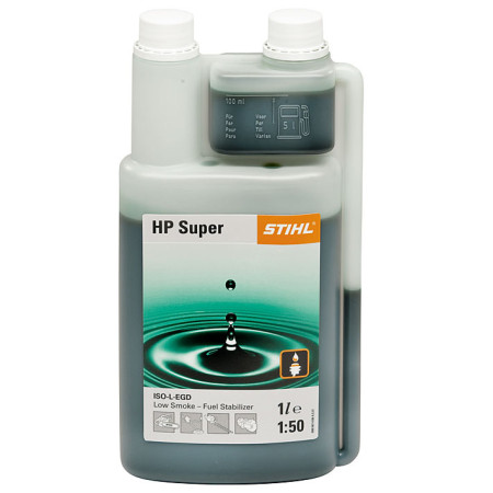 STIHL HP Super 1 lt two-stroke engine oil with measuring tape