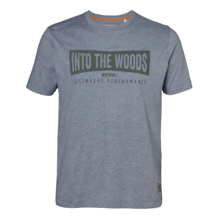 T-SHIRT SZ XXL "WOOD" ΜΠΛΕ