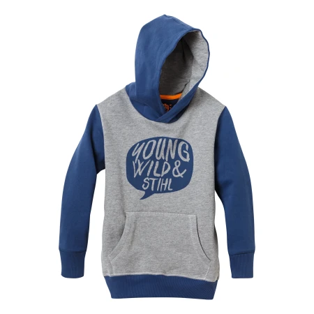 ΦΟΥΤΕΡ ΜΕ ΚΟΥΚΟΥΛΑ "YOUNG, WILD" ΓΚΡΙ, 134-140