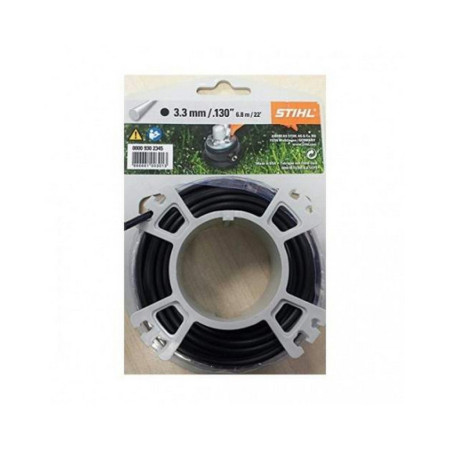 STIHL Στρογγυλή μαύρη μεσινέζα (διάμετρος 3,3 mm x 6,0 m)
